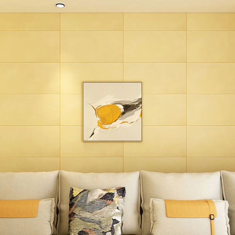 Paneles de pared Glam Panel de pared cuadrado con diseño de efecto de textura despegable y pegado Gris Clearhalo