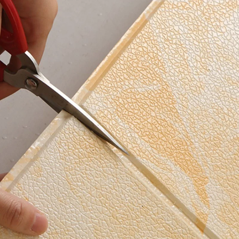 Paneles de pared Glam Panel de pared cuadrado con diseño de efecto de textura despegable y pegado Gris Clearhalo
