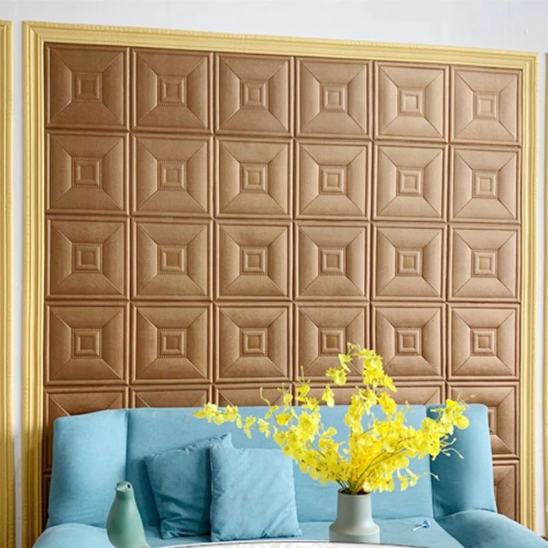 Paneles de pared Glam Peel and Stick de espuma con panel en relieve 3D Rosa Clearhalo