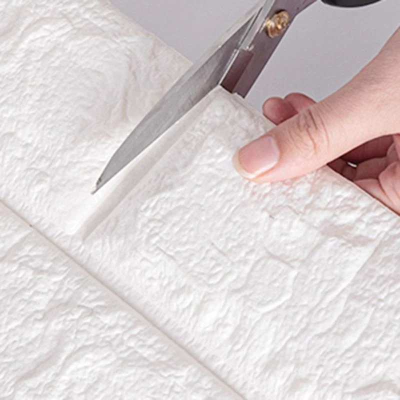 Paneles de pared impermeables con relieve 3D para techo de pared moderno, color blanco Blanco Clearhalo