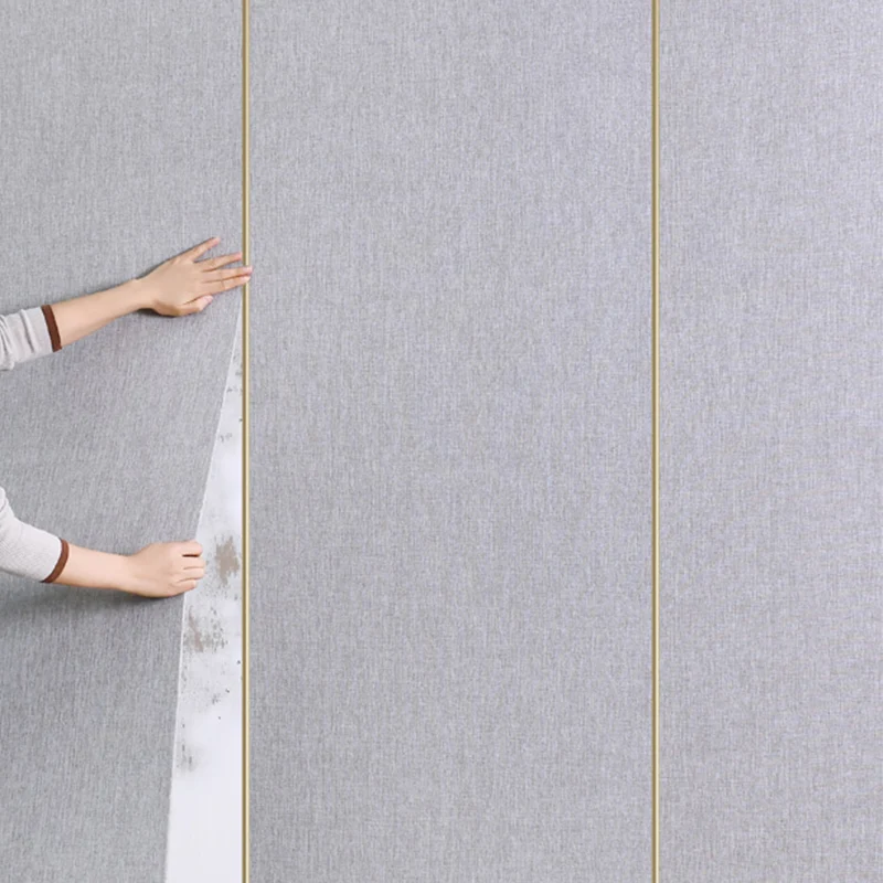 Paneles de pared impermeables de estilo moderno, paneles de pared de PVC para sala de estar Verde Clearhalo