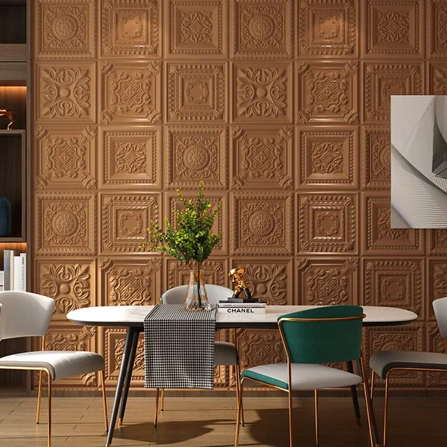 Paneles de pared industriales con impresión 3D para baño, sala de estar, juego de 10 Gris Clearhalo