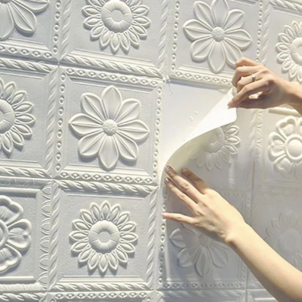Paneles de pared industriales con impresión 3D para baño, sala de estar, juego de 10 Gris Clearhalo
