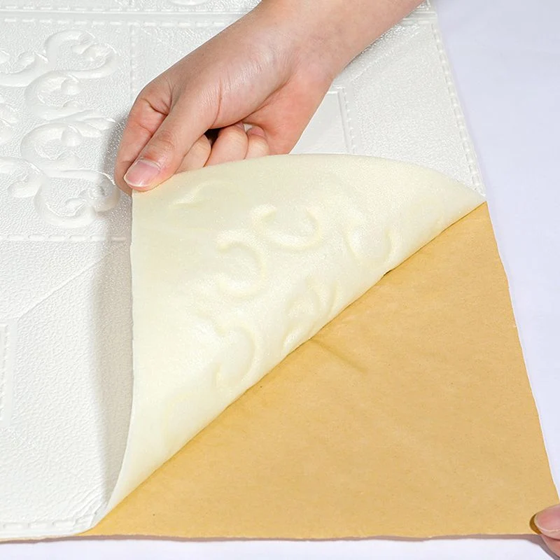 Paneles de pared modernos Diseño de efecto de textura despegable y pegado Paneles de pared cuadrados Blanco Clearhalo