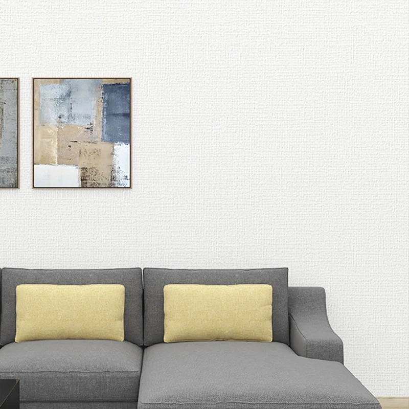Paneles de pared modernos Panel de acceso la pared insonorizado despegar y pegar Blanco Clearhalo