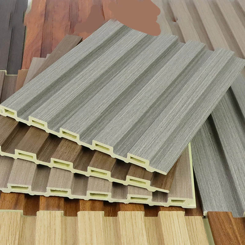 Paneles de pared modernos para salón, baño, madera, juego de 10 Blanco Clearhalo