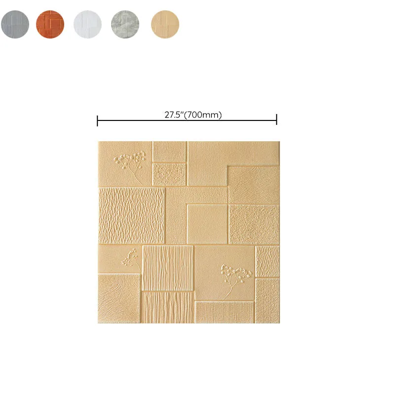 Paneles de pared para salón, baño, impresión 3D, estilo moderno, juego de 40 Blanco Clearhalo
