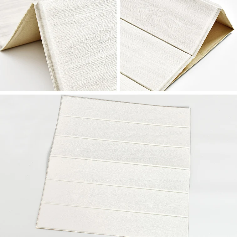 Paneles de pared de plástico Paneles de pared 3D impermeables contemporáneos Rosa Clearhalo
