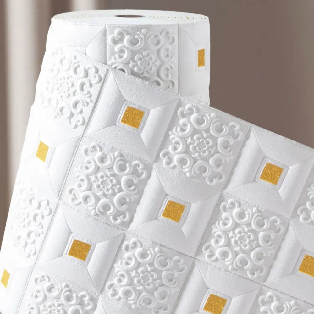 Paneles de pared de salón de baño con impresión 3D de tablón de pared de estilo magnífico Blanco Clearhalo