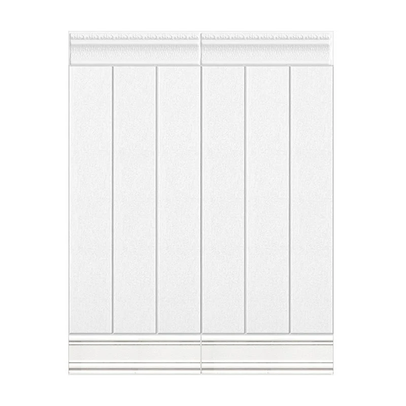 Paneles de plástico para salpicaduras Paneles de pared contemporáneos despegables y adhesivos Blanco Clearhalo