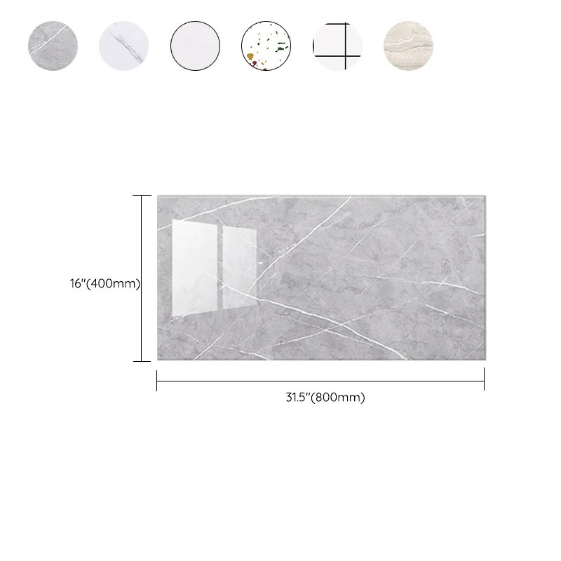 Papel pintado impermeable de plástico con protector contra salpicaduras, despegable y pegado de una sola teja, con forma r...