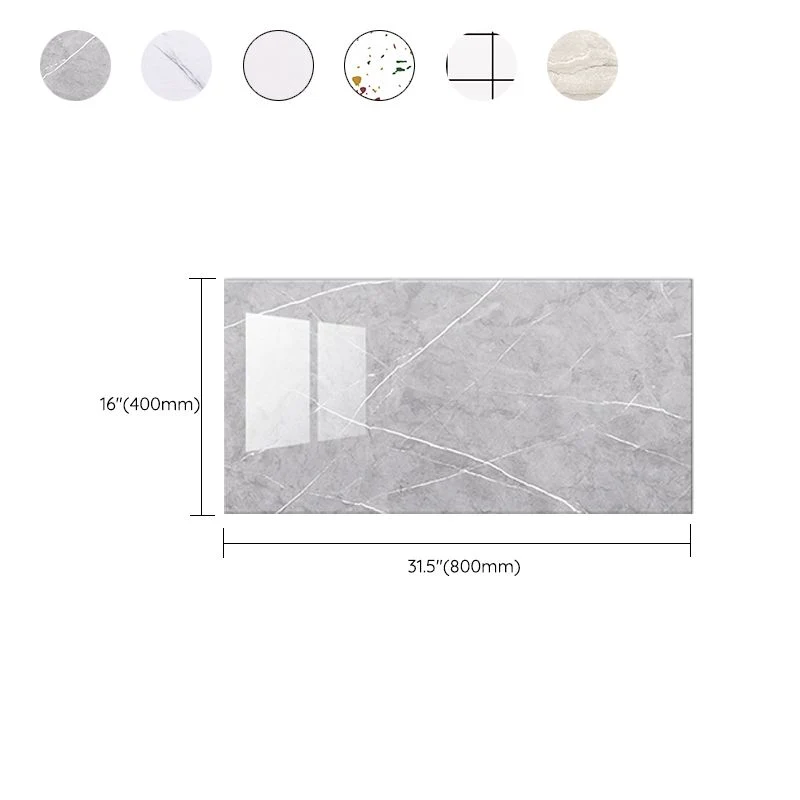 Papel pintado impermeable de plástico con protector contra salpicaduras, despegable y pegado de una sola teja, con forma r...