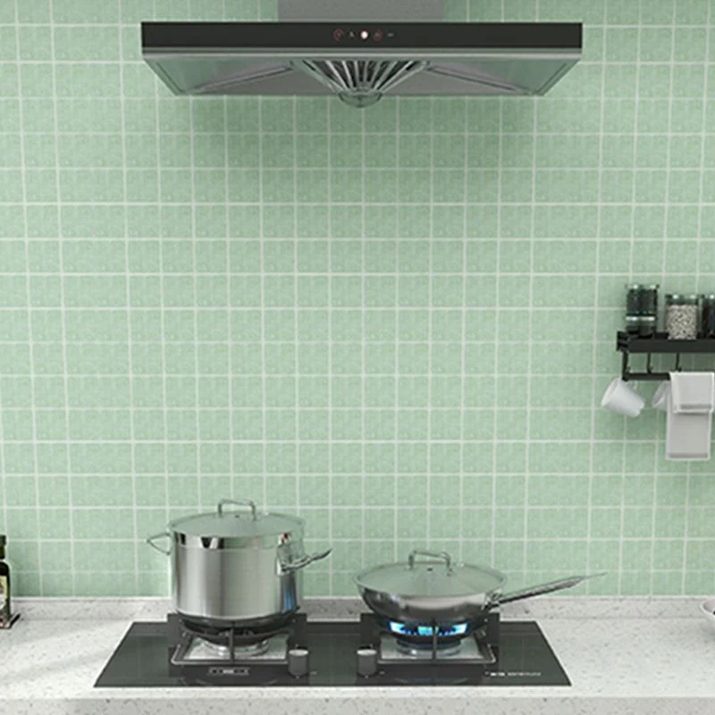 Papel pintado moderno contra salpicaduras, azulejos suaves para salpicaduras de cocina Blanco Clearhalo