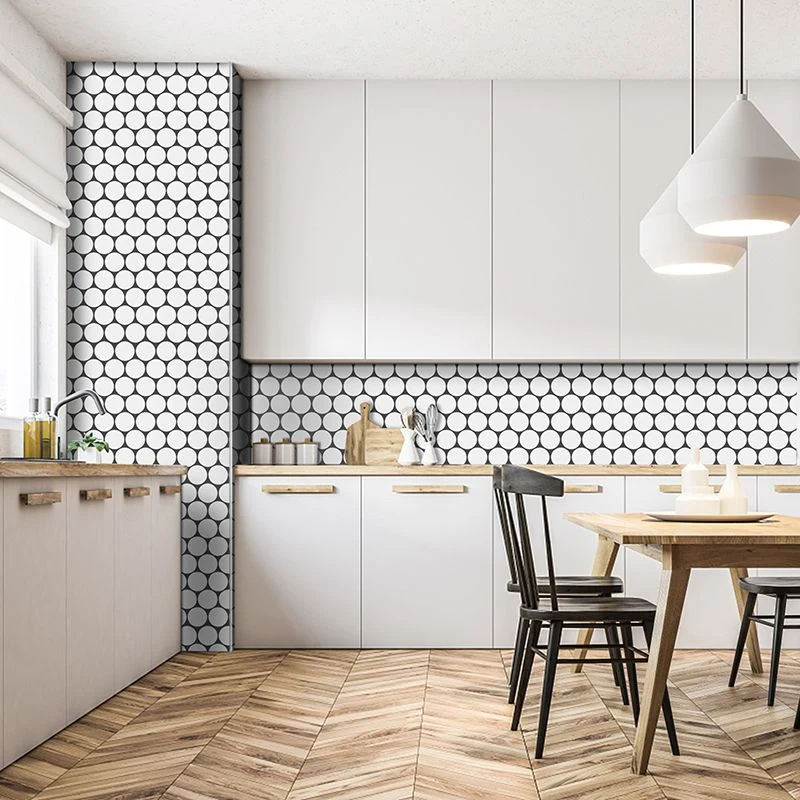 Papel pintado para salpicaduras de cocina moderno, despegar y pegar un solo azulejo Multicolor Clearhalo
