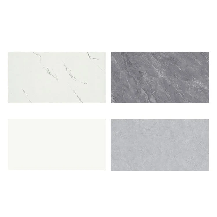 Papel pintado de plástico impermeable para azulejos de campo, despegable y pegado Blanco Clearhalo