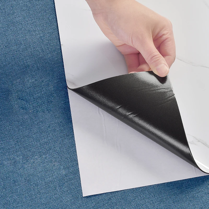 Papel pintado de plástico para pared, protector contra salpicaduras, impermeable, de un solo azulejo Multicolor Clearhalo