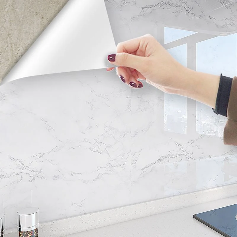 Papel pintado rectangular Azulejo de pared moderno para salpicaduras de pelar y pegar Amarillo Clearhalo