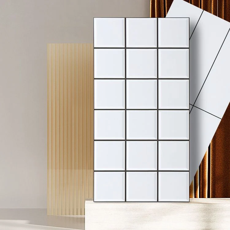 Papel pintado rectangular de azulejos de campo de azulejos de pared de porcelana para pelar y pegar Cuadros Clearhalo