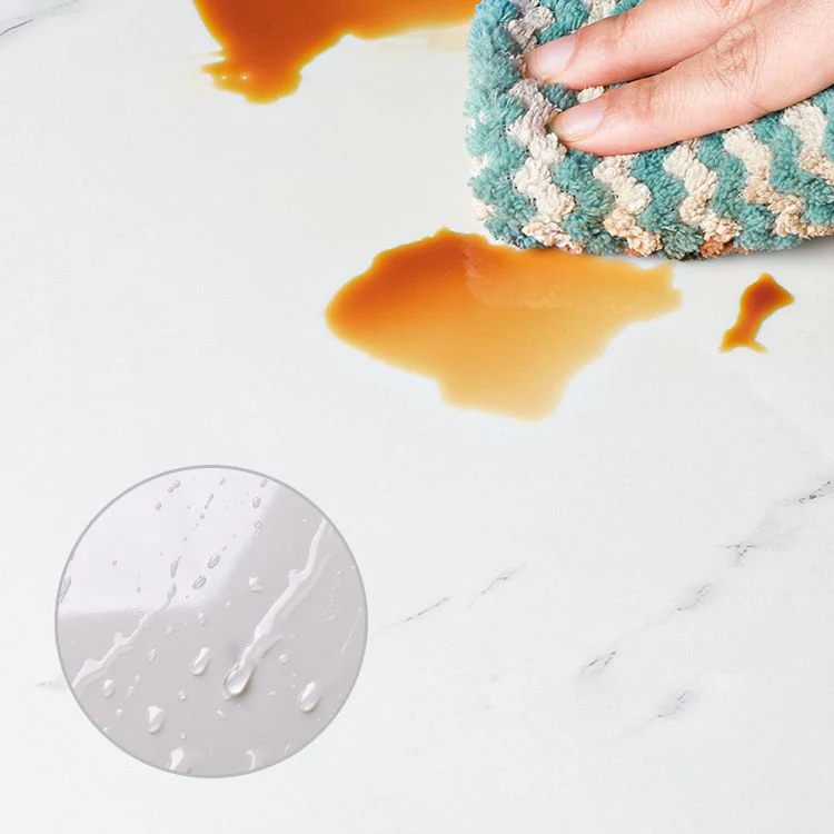 Papel tapiz de un solo azulejo, azulejo de pared rectangular de PVC para pelar y pegar Gris Clearhalo