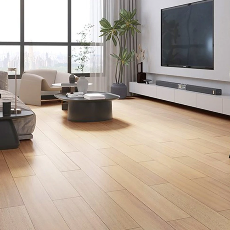 Paquete de 200 tablones de pared de madera modernos, pisos de madera maciza de madera marrón Clearhalo
