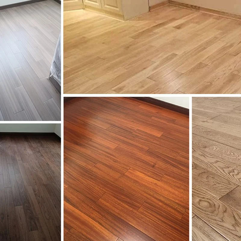 Paquete de 200 tablones de pared de madera modernos, pisos de madera maciza de madera marrón Clearhalo