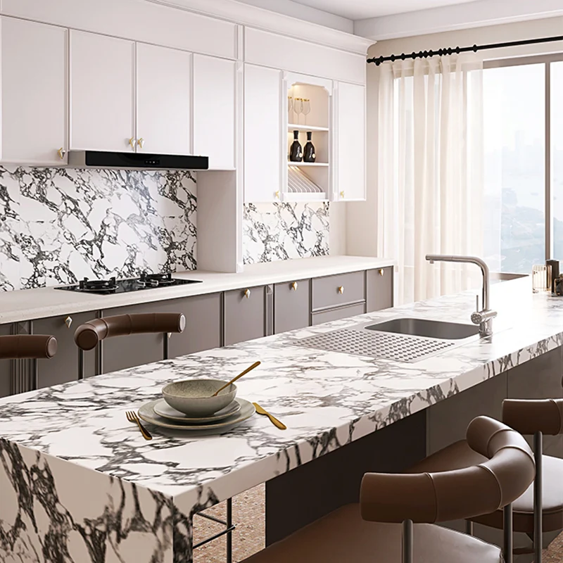 Piso de cerámica rectangular mate de borde recto y azulejo de pared Piso de baño con apariencia de mármol Negro Clearhalo