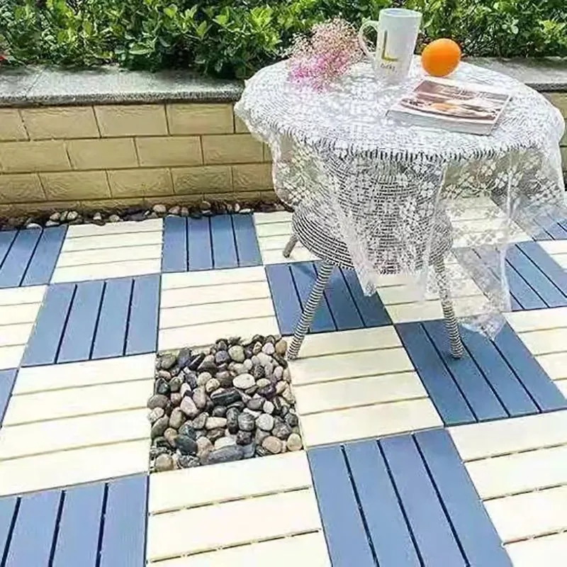 Piso laminado al aire libre Piso laminado compuesto de madera resistente los arañazos Clearhalo
