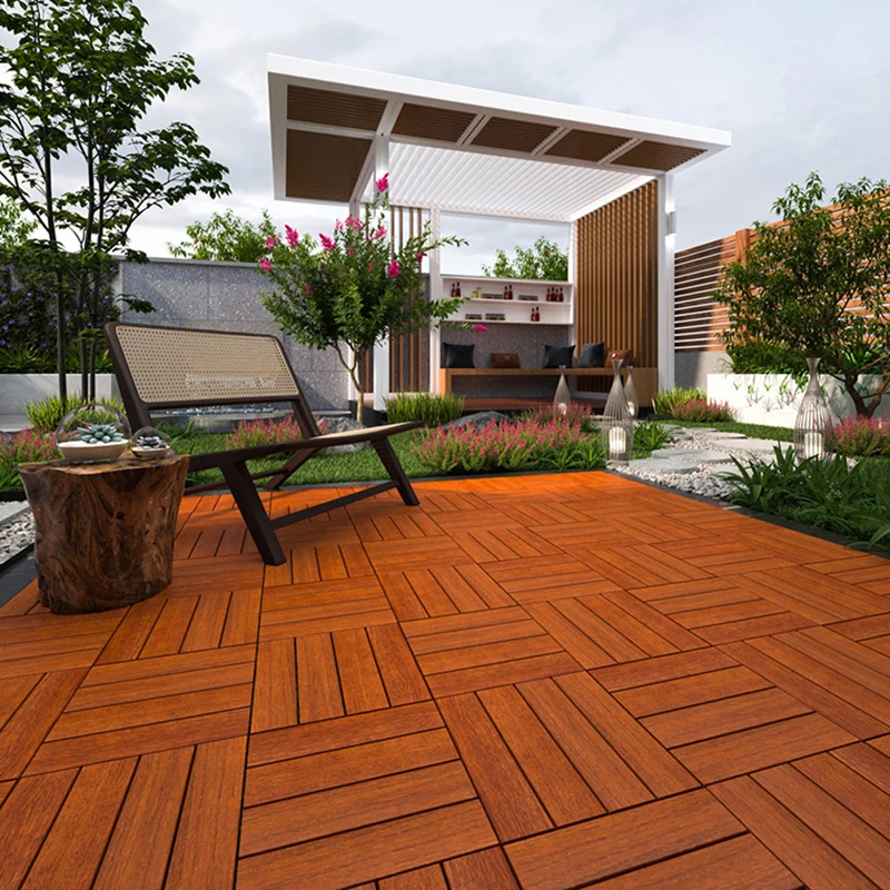 Piso laminado interior Piso laminado resistente los arañazos impermeable cuadrado de madera Clearhalo