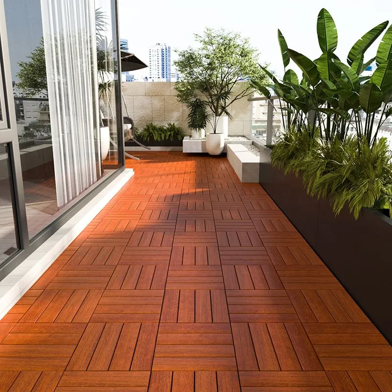 Piso laminado interior Piso laminado resistente los arañazos impermeable cuadrado de madera Clearhalo