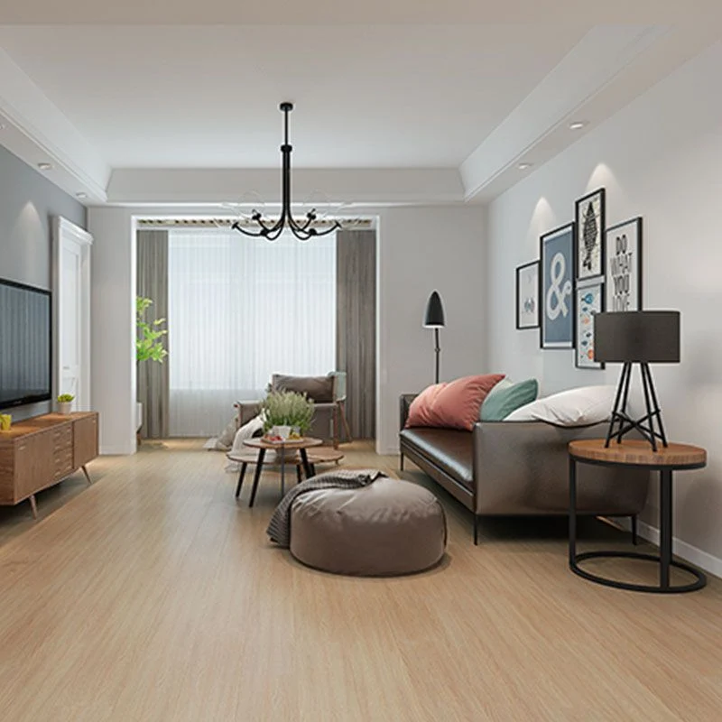 Piso laminado interior resistente los arañazos con textura rectangular con cerradura de clic de madera de pino laminado Cl...