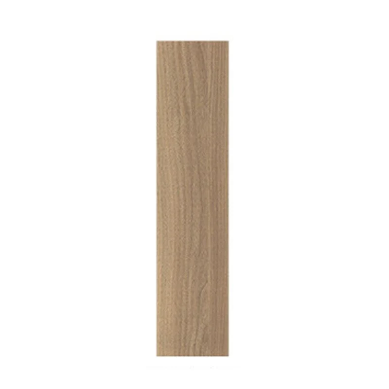 Piso laminado de madera maciza natural moderno de 8" x 48" x 15 mm, cierre con clic, resistente al agua Marron Clearhalo