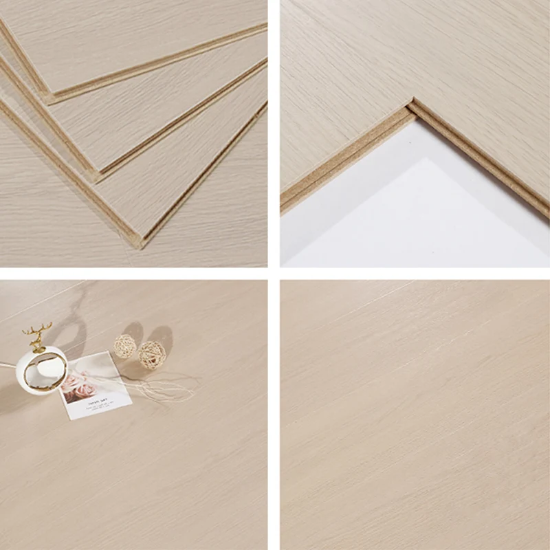 Piso laminado de madera moderno Pisos de tablones laminados Click-Lock Clearhalo