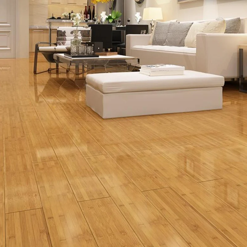 Piso laminado moderno piso de madera interior marrón sala de estar mediana Clearhalo