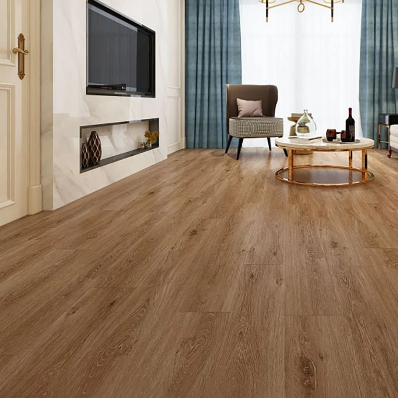 Piso laminado para sala de estar Piso laminado de fácil cuidado impermeable de madera Clearhalo