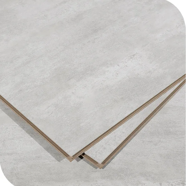 Piso laminado Piso laminado interior rectangular de madera con estampado de mármol Beis Clearhalo