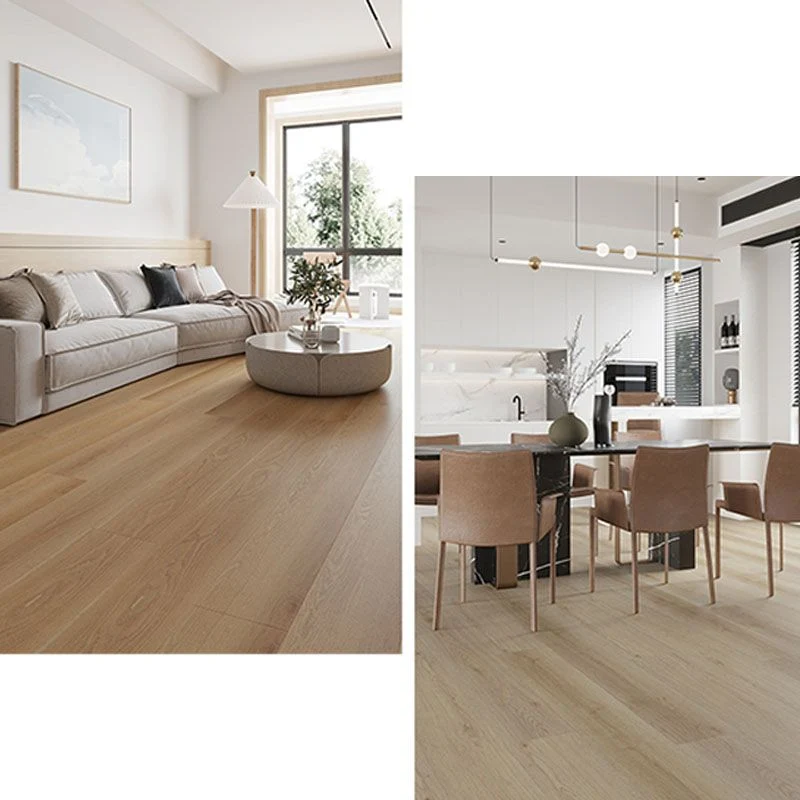 Piso laminado rectangular interior texturizado con cerradura de clic resistente al agua laminado de madera Clearhalo