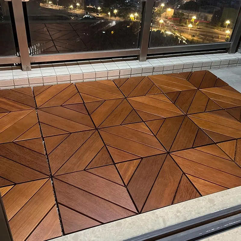 Pisos de madera maciza Tradition Square Baldosas de cubierta de madera dura Clearhalo