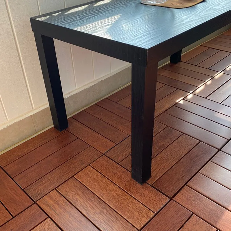 Pisos de madera tradicional Tradicional Baldosas de cubierta de madera dura cuadradas de madera maciza Clearhalo