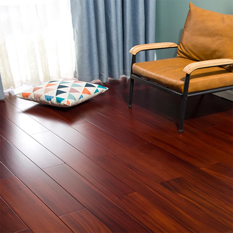Pisos de madera tradicionales Pisos de madera maciza rectangulares resistentes al agua Clearhalo