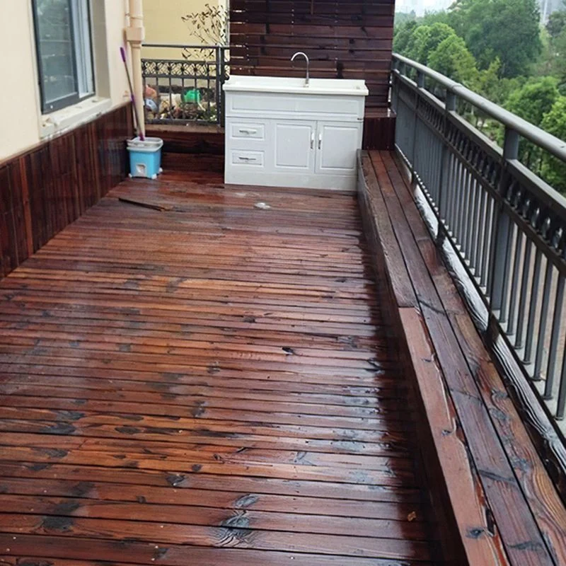 Pisos de madera tradicionales Tablones de piso resistentes al agua para patio y jardín Clearhalo
