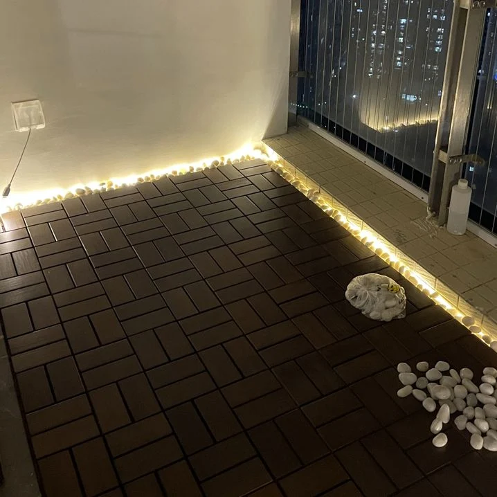 Pisos de tablones cuadrados Pisos de madera noble resistentes al agua con bloqueo por clic Clearhalo