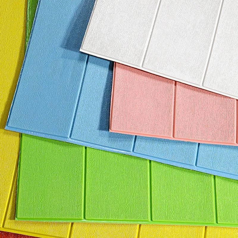 Placa de pared 3D, estilo granja, panel de pared simple para sala de estar (paquete de 10) Rosa Clearhalo