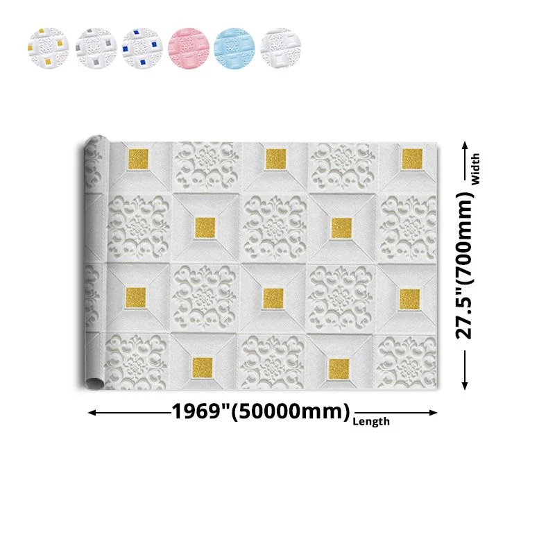 Placa de pared 3D, estilo moderno, minimalista, para el hogar, sala de estar Blanco Clearhalo
