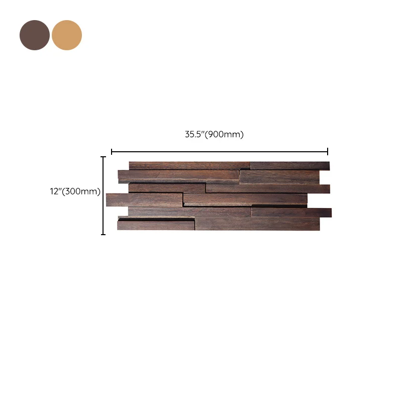 Placa de pared de madera, panel de pared de salón, hogar, moderno y sencillo (paquete de 1) Naturales Clearhalo