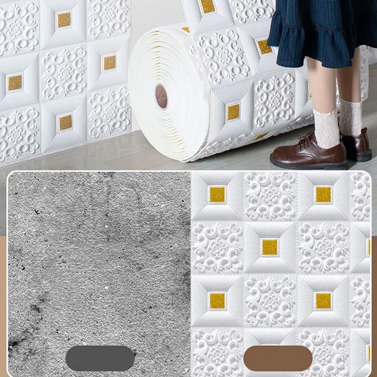 Precioso estilo Pearl Wainscoting Panel de acceso la pared de PVC Peel and Stick Wall Tile Blanco Clearhalo