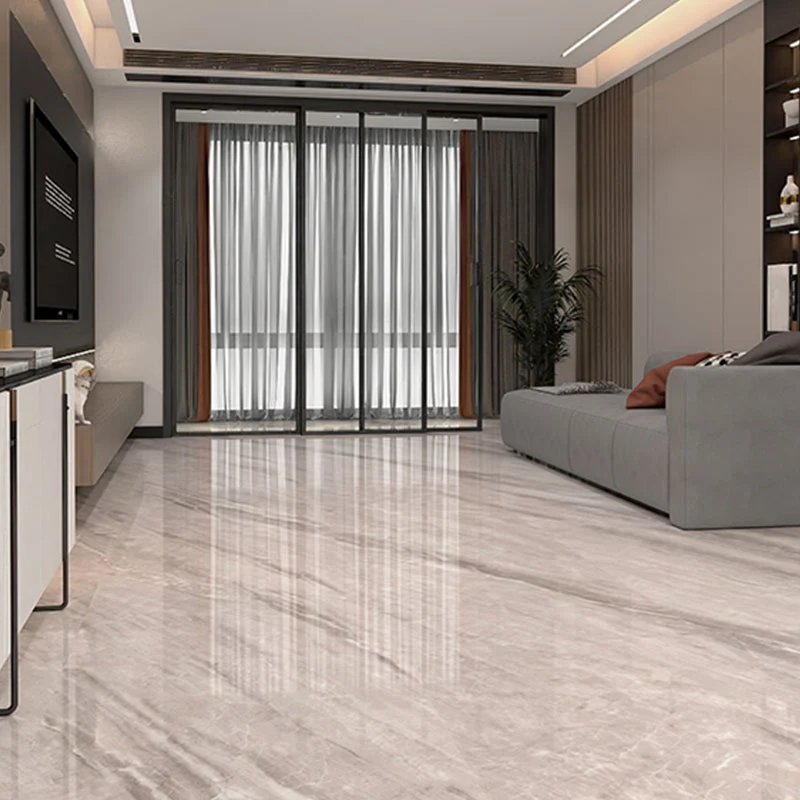 Rectángulo mate de mármol para piso y pared, mosaico singular para sala de estar Marron Clearhalo