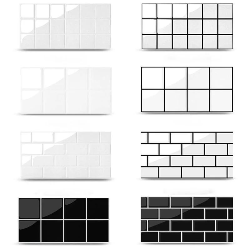 Retangular 23,62" teja de la pared de la mirada del ladrillo de la porcelana de la teja de la pared de la hoja del mosaico...