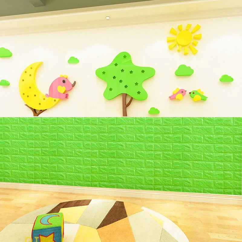 Revestimiento de madera interior impermeable autoadhesivo con relieve 3D de PVC moderno Amarillo Clearhalo