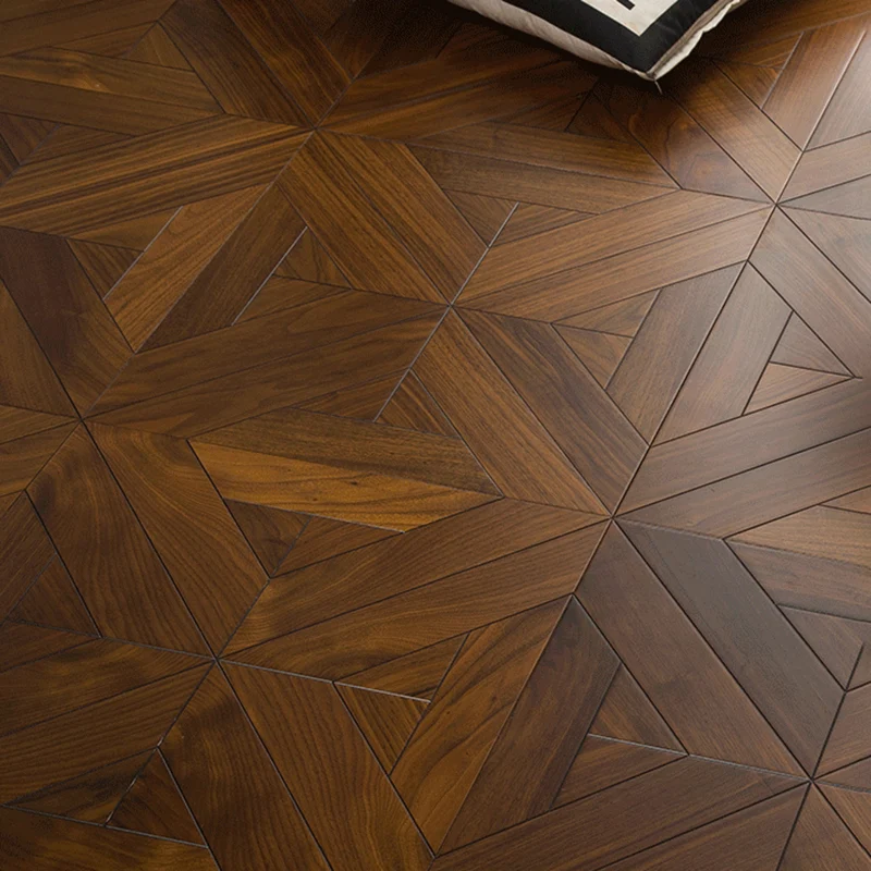 Suelo laminado liso de madera del tablón de la resistencia del rasguño del suelo laminado de Brown Marron Clearhalo