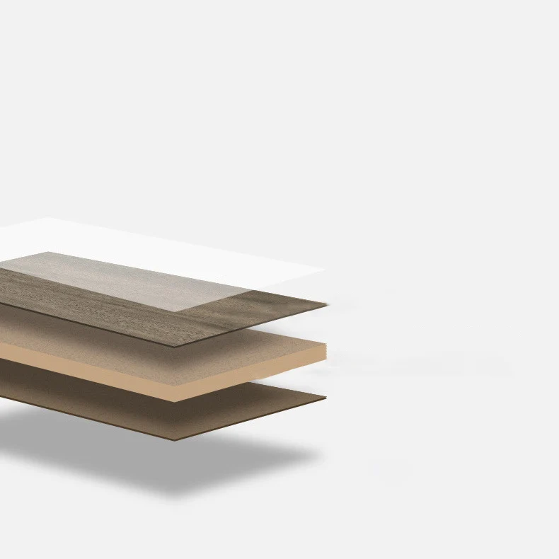 Suelo laminado de madera marrón con cerradura de clic laminado resistente al agua Clearhalo